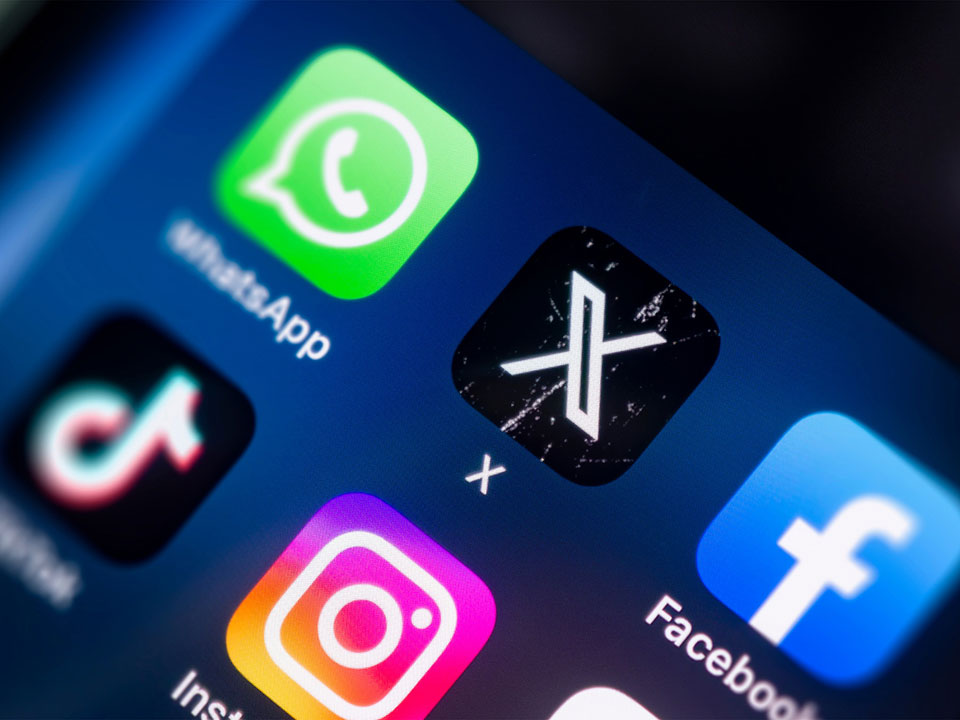 Applications de réseaux sociaux sur smartphone